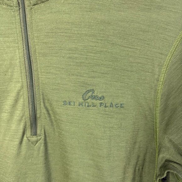 Smartwool Men's Classic 1/4 Zip Baselayer Size Medium Forest Green - Picture 5 of 11